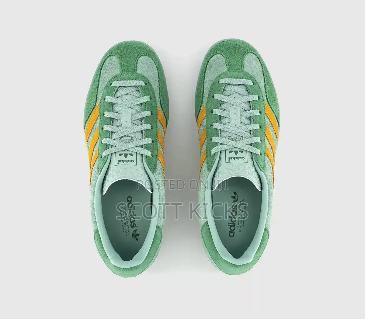 Adidas Gaezelle Indoor “Hazzy Green “
Quality Leather 