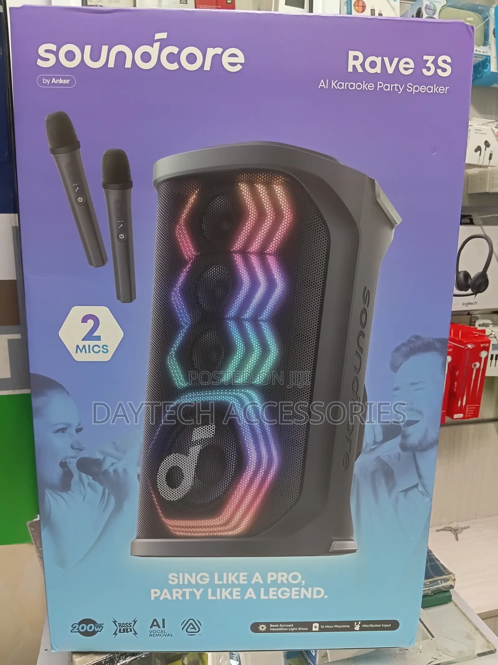 Anker Soundcore 3s Party Speaker With 2 Mics - Black