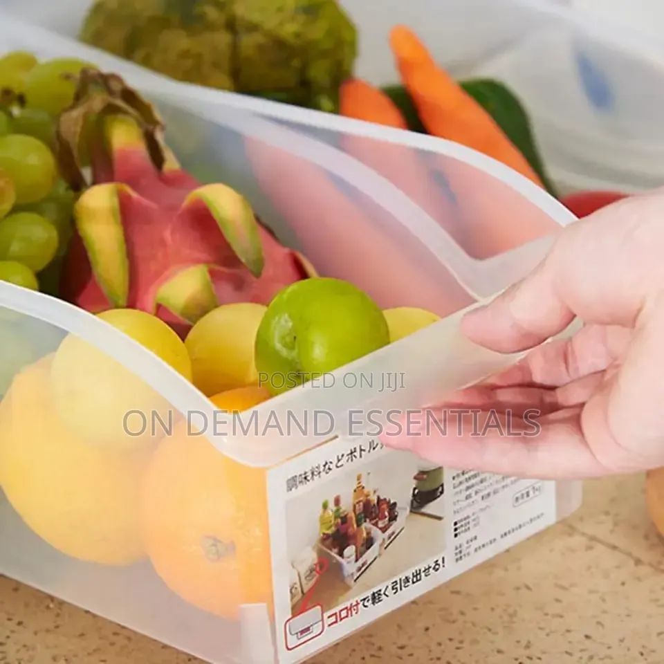 1pc Kitchen Refrigerator Drawer Storage Box