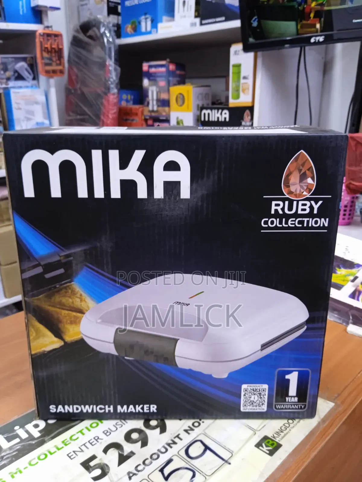 Ruby Collection – Mika 2-Slice Sandwich Maker - Sw