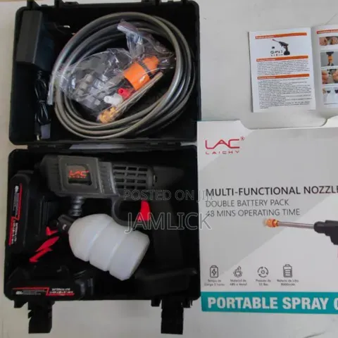 LAC Battery Powered Car Wash Gun Cordless Pressure Washer - Ab