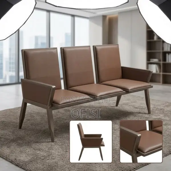 Waiting Bench; 3-Seater Comfy Waiting Chair