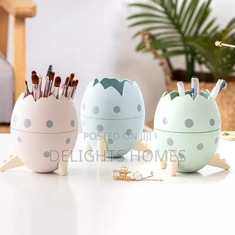 Creative Dinosaur Egg Shape Pen Holder_cu