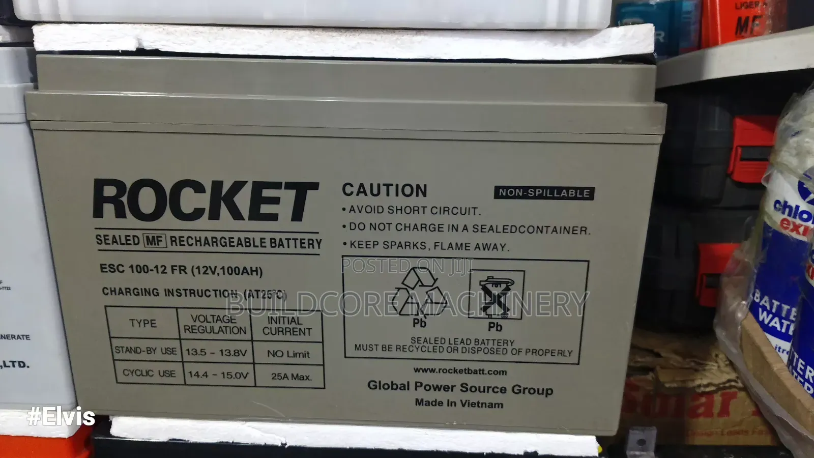 Rocket 100aH 12v Gel Battery