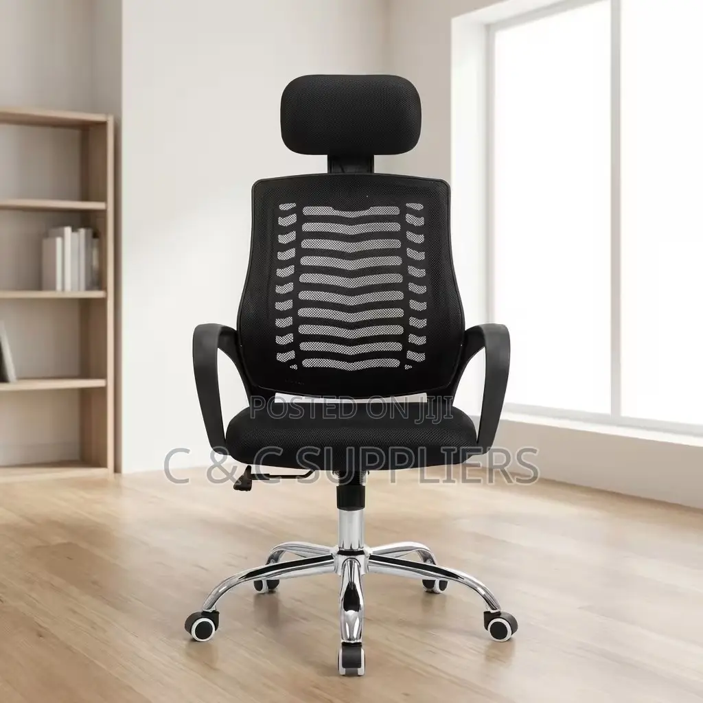 Swivel Reception Headrest Office Chair
