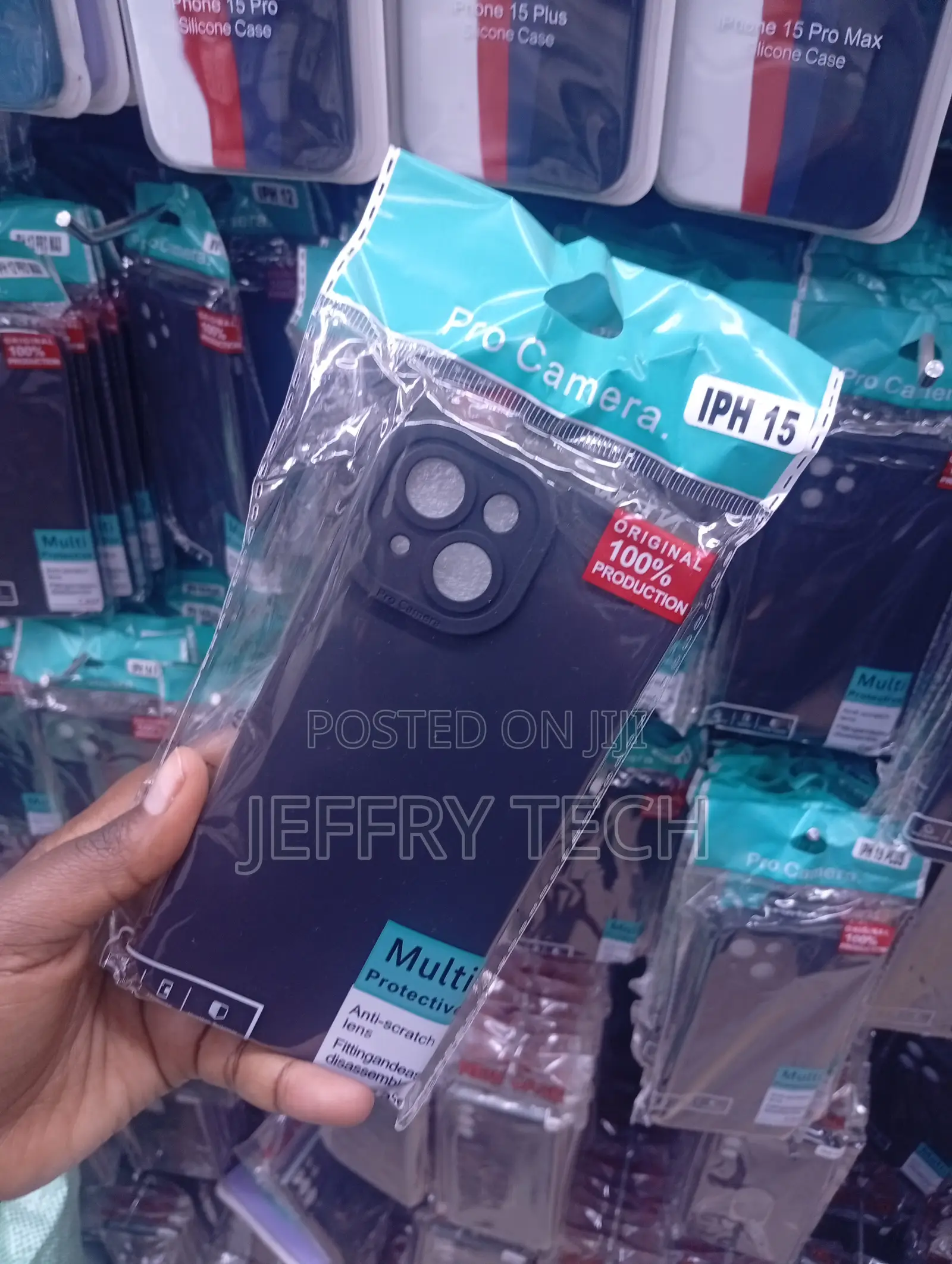 iPhone 15 Pro, "Multi Protective" Third-Party Silicone Phone Case,
