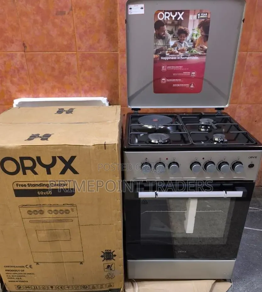 Mika ORYX 60x60 Standing Cooker – Powerful Cooking With a Spacious Ele