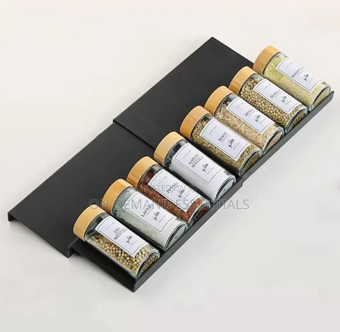 Spice Drawer Organizer Rack. 4layer/PCS Set White