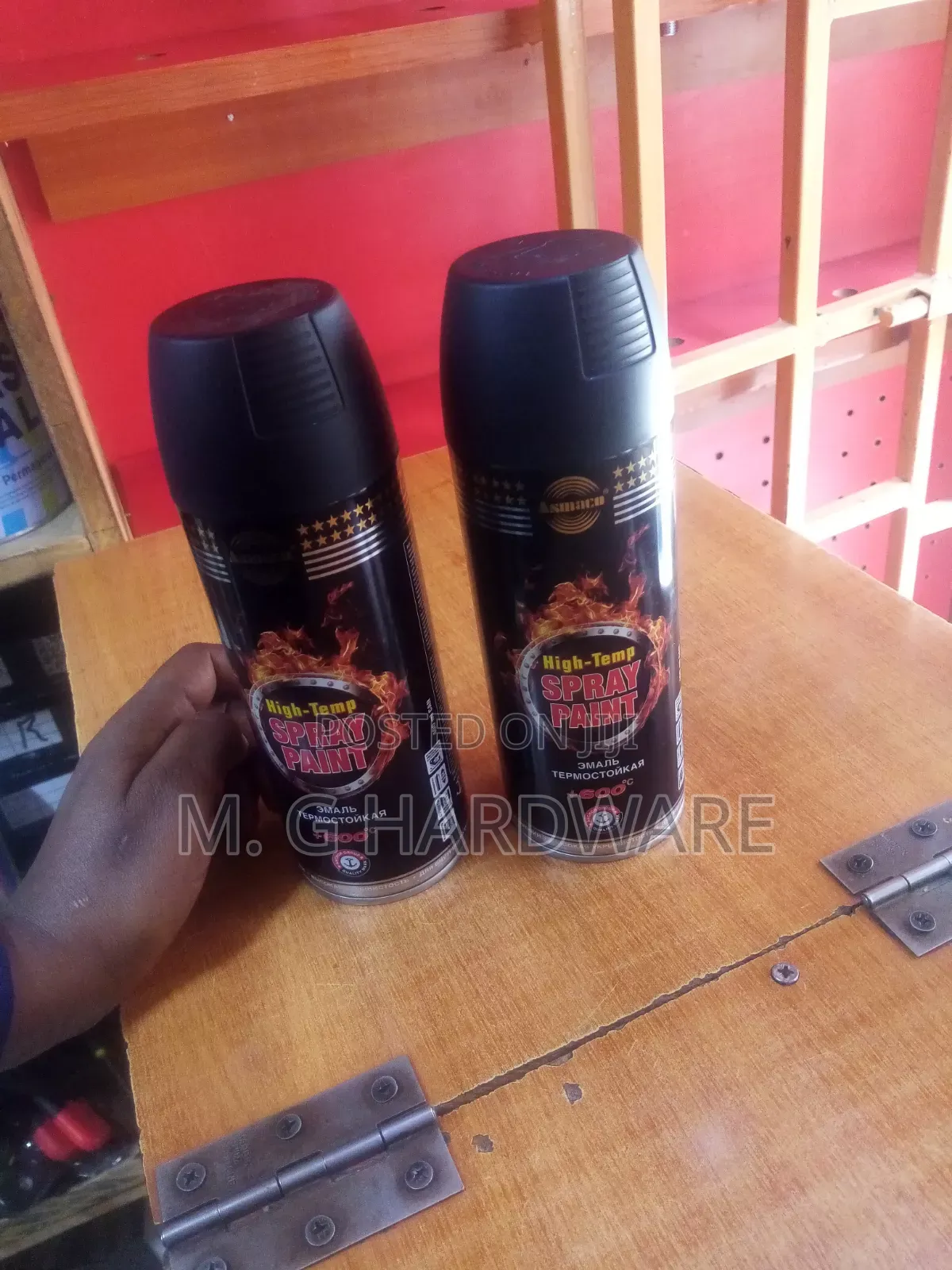 High Temperature Spraypaint Black