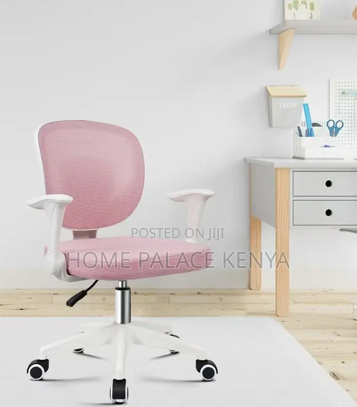 Study Chair: Adjustable Gas Lift Chair With Flip Top Armrests