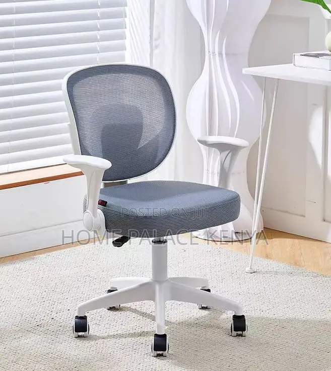 Study Chair: Adjustable Gas Lift Chair With Flip Top Armrests