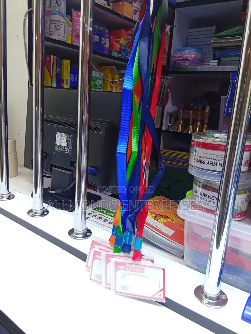 ID Size Name Badge Holder/ Card Holder With Irremovable Lanyards