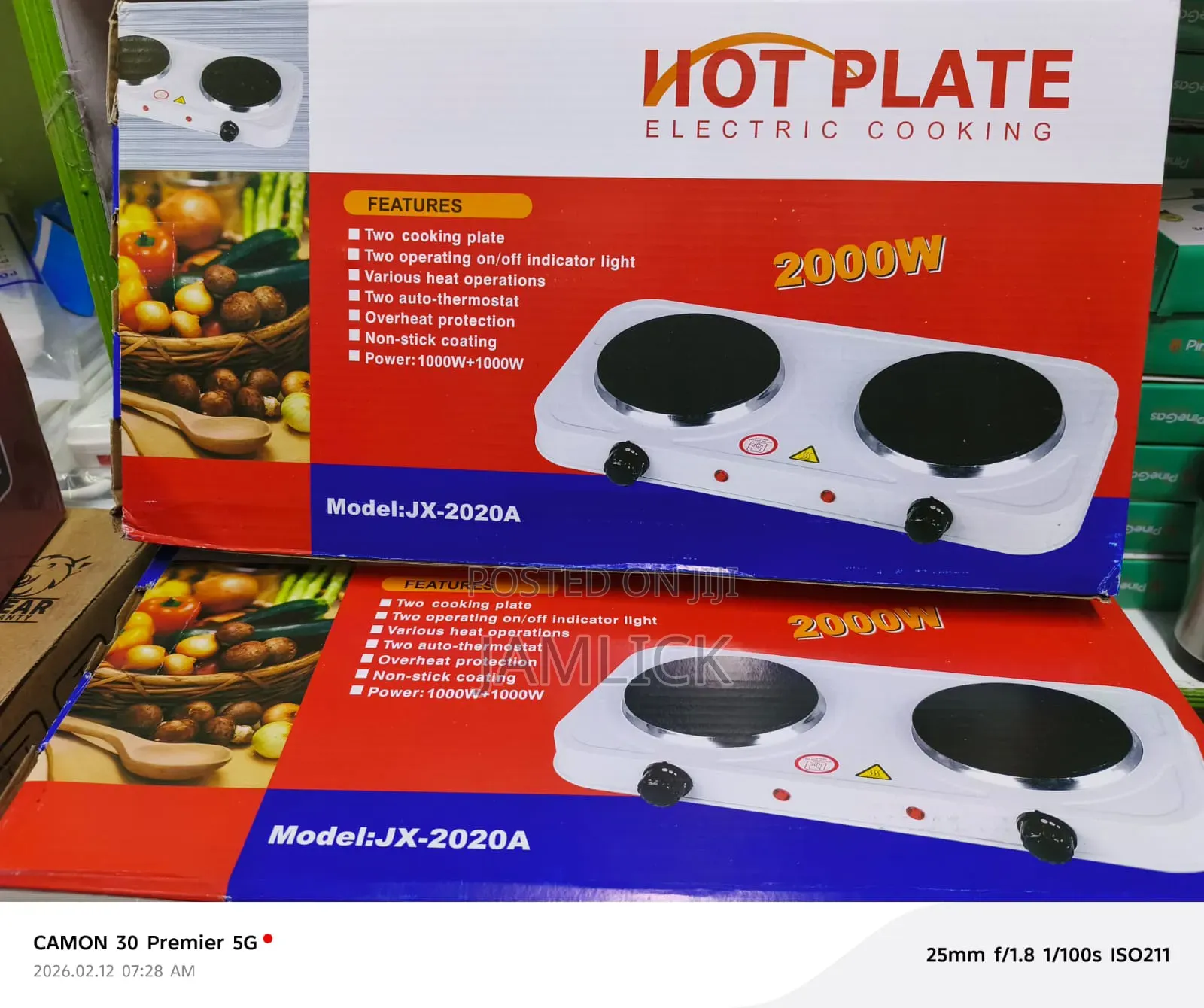 2000W Double Hot Plate Cooker - Mt