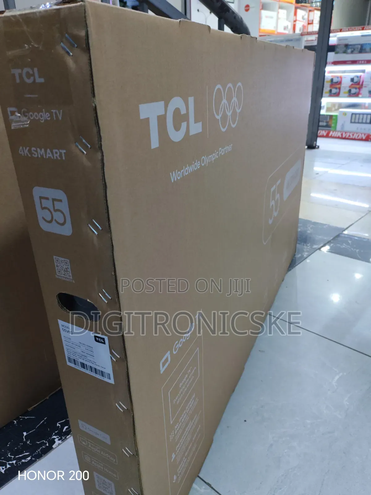TCL 55" Smart V6d Google Frameless TV