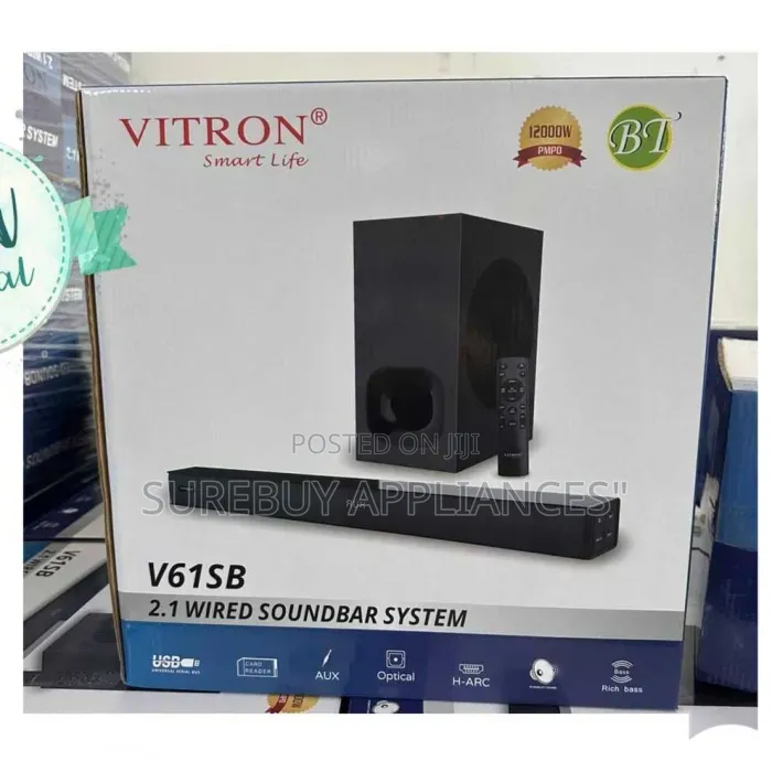 Vitron V61SB Soundbar System – Powerful Bass Bluetooth Speaker