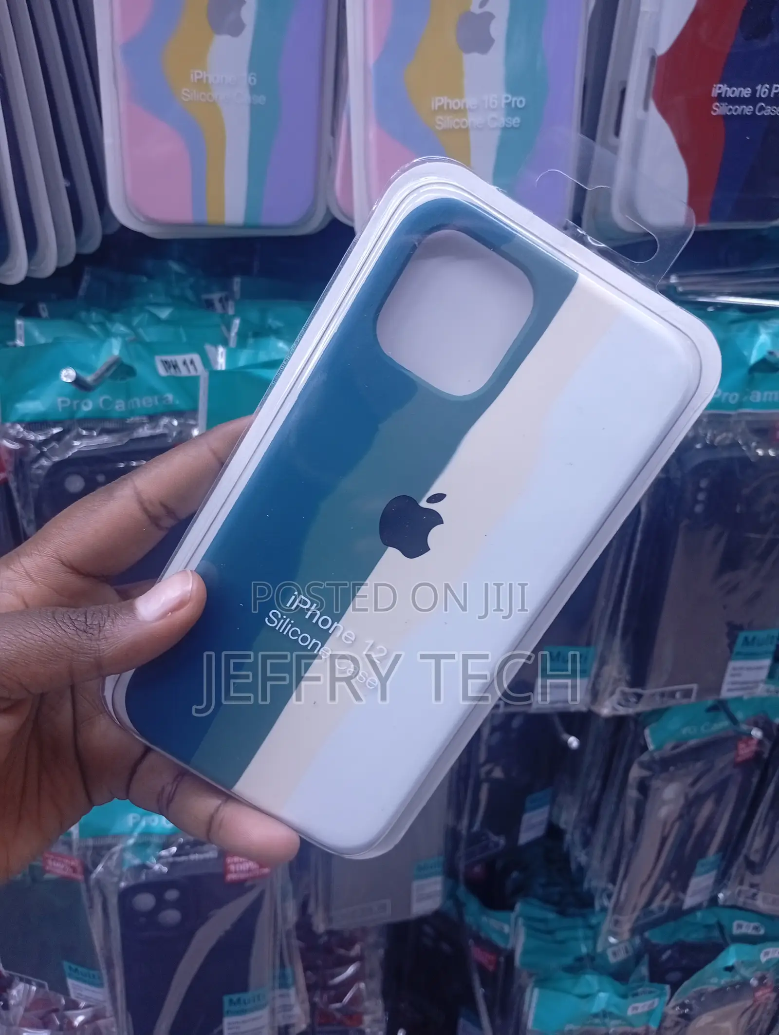 iPhone 12 Vertically Split Color-Blocked Aesthetic Casing