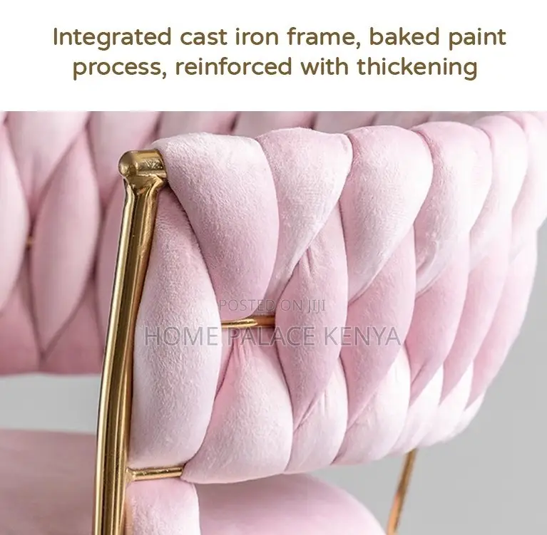 Bar Stool: Pink High Rotating Island Chair