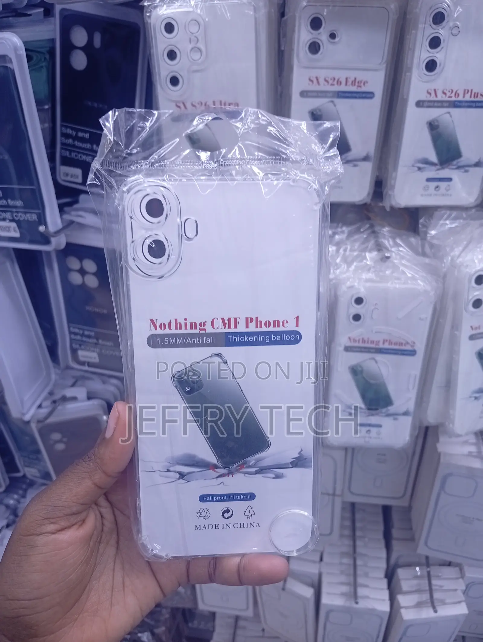 Nothing CMF Phone 1 Transparent, Shockproof TPU Case