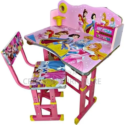 Adjustable Kids Study Table Chair Set