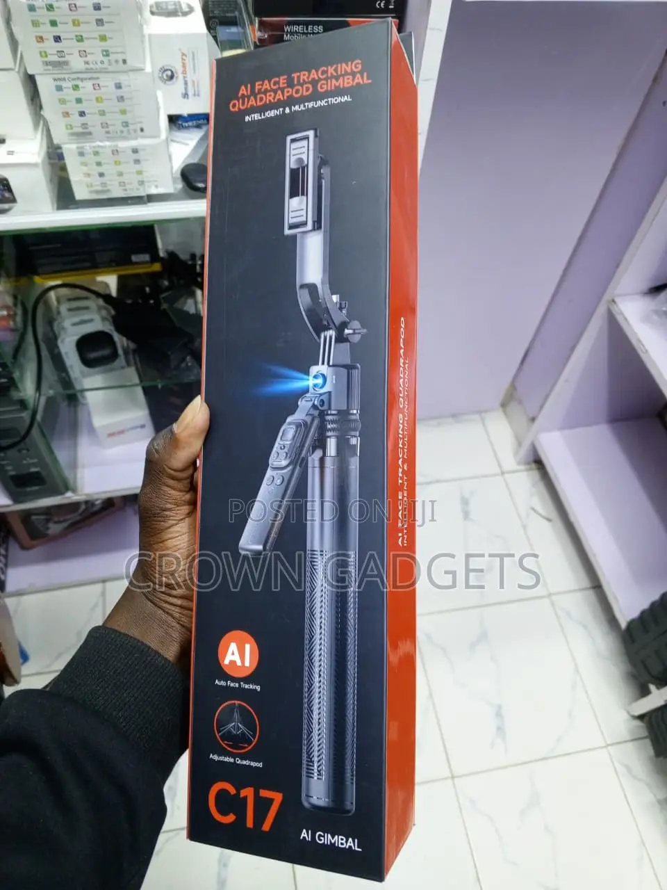 C17 Intelligent Face Tracking Tripod for Android iPhone