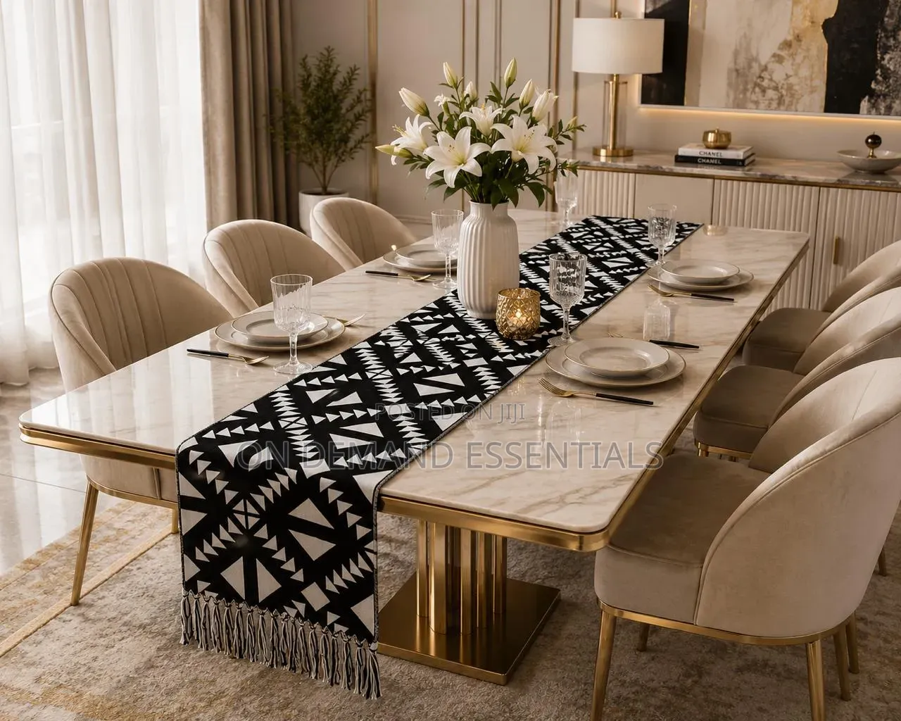 Transform Your Dining Table With Timeless Elegance Table Runner