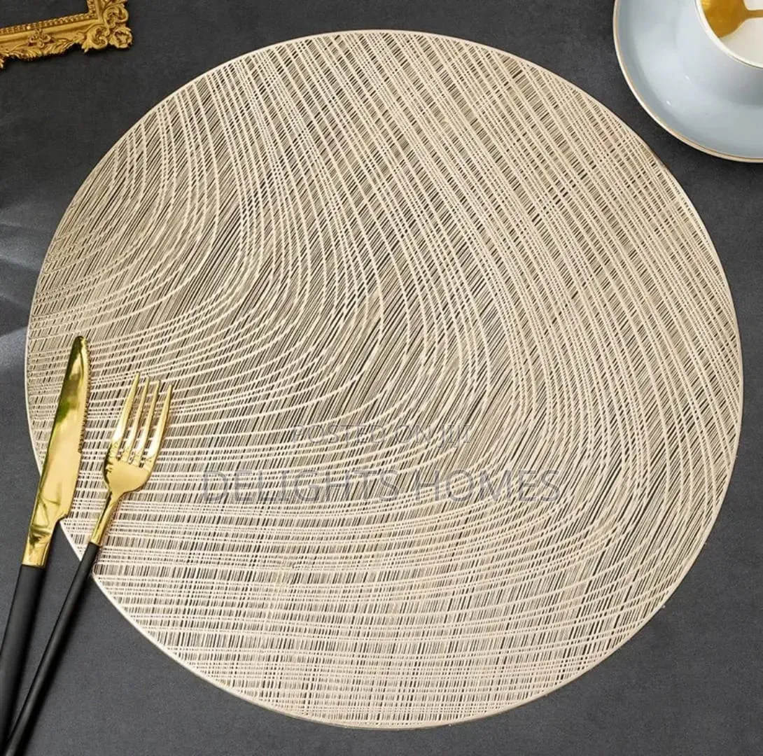 6pcs PVC Non-Woven Table Mats-Elk