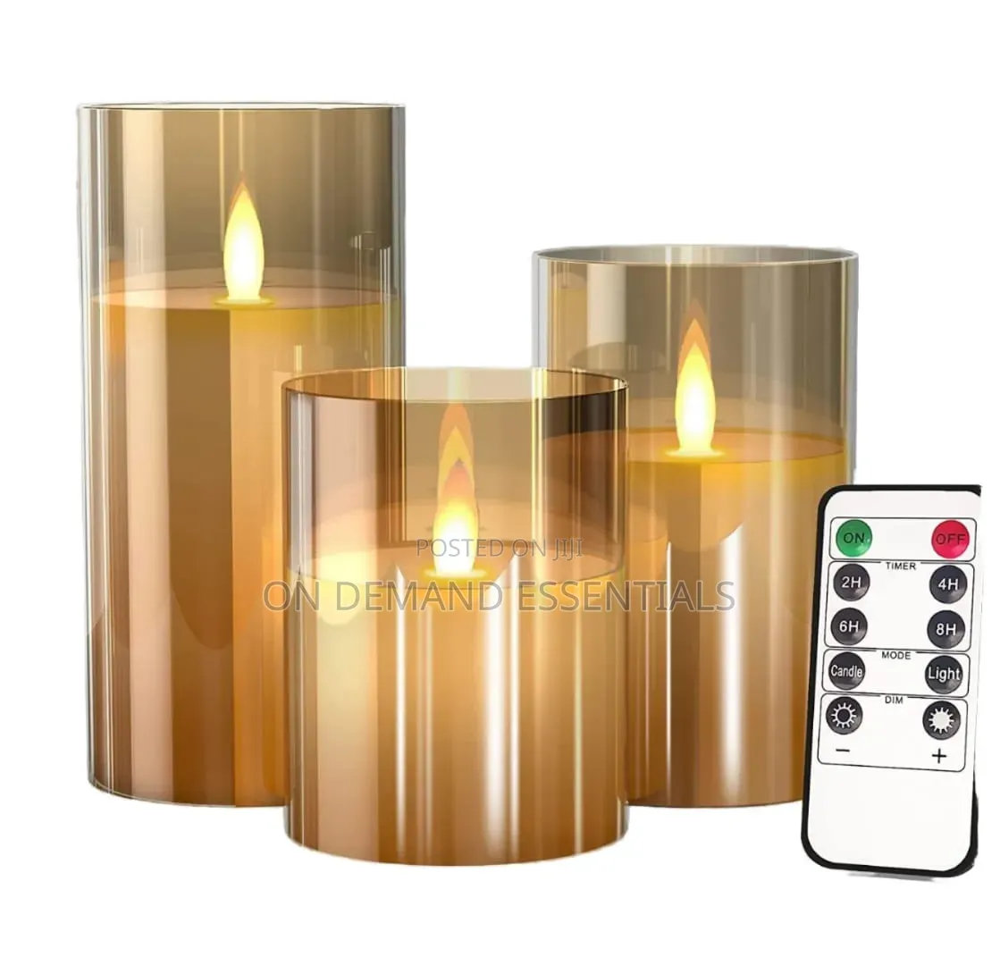 *Flameless Candles 3D Wick Electric LED Candle Battery Operated