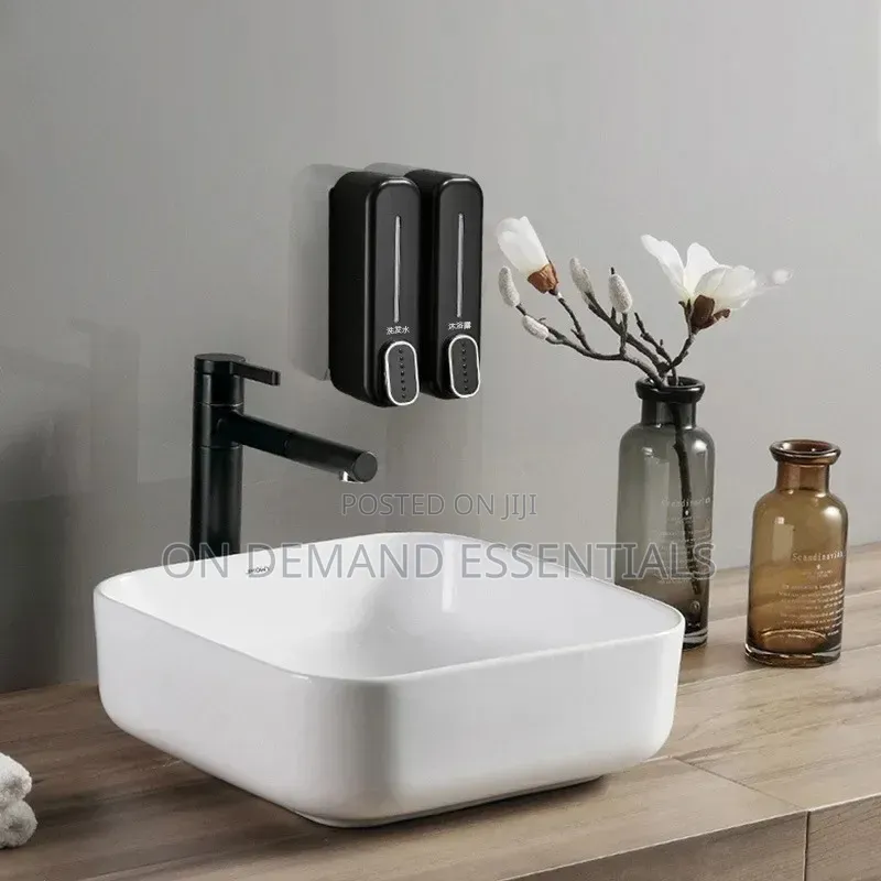 Wall Mount Soap Dispenser Manual Shampoo Shower Gel Dispenser