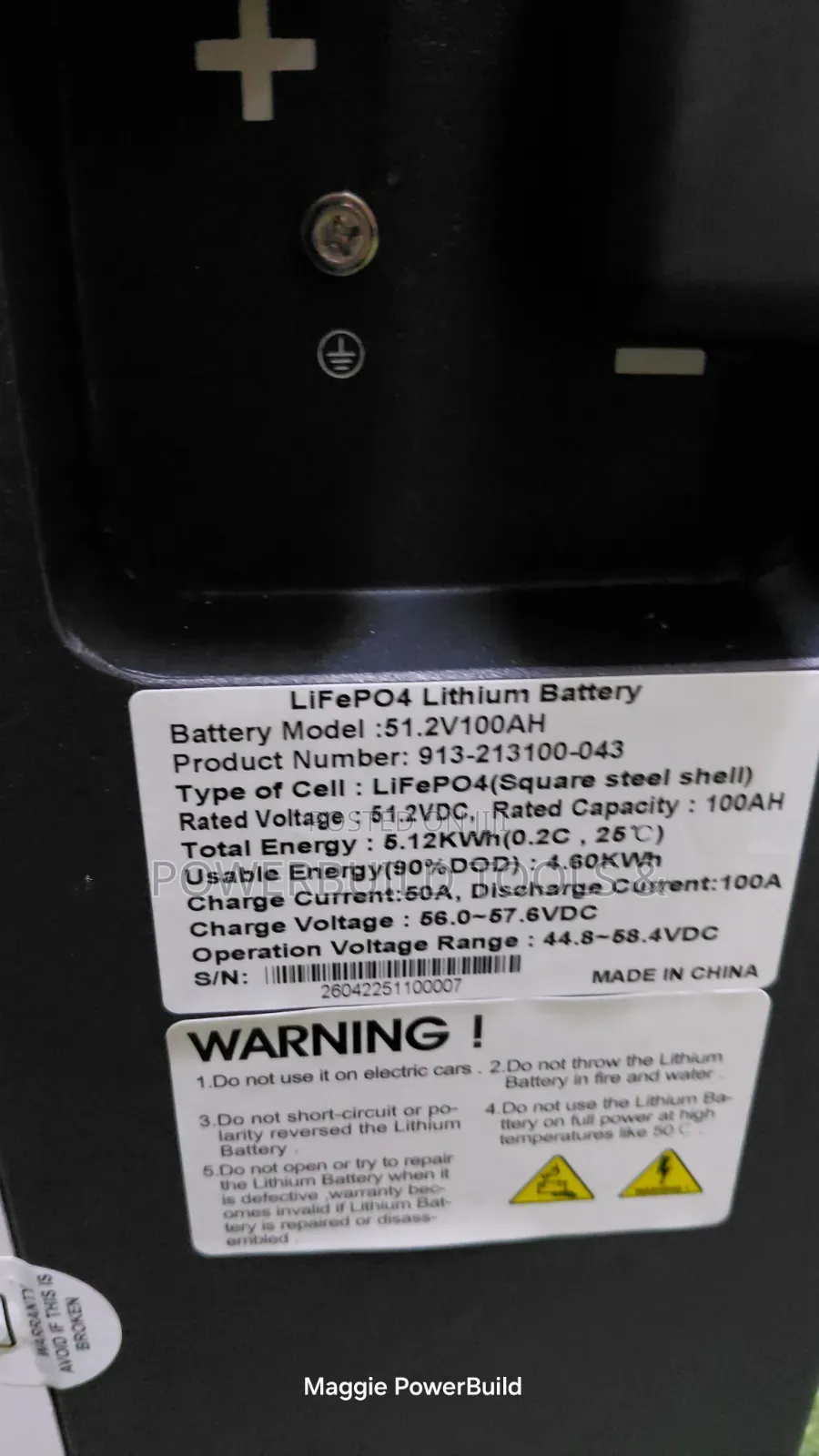 Redsun 5kw 100ah 51.2V Lithium Battery