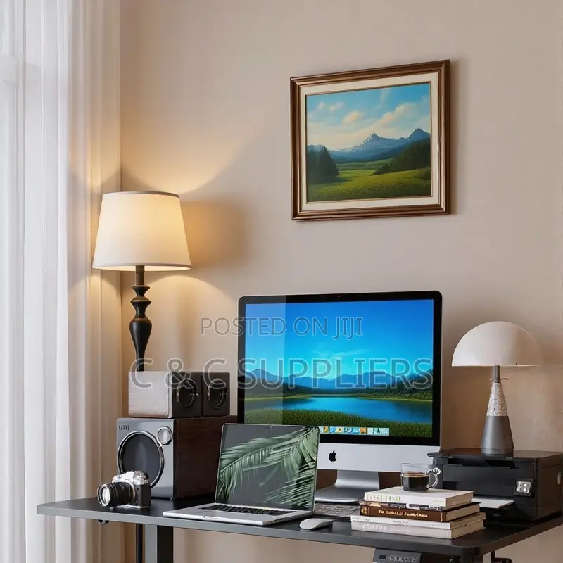 Black Electric LIftable Office Desk-1200mm