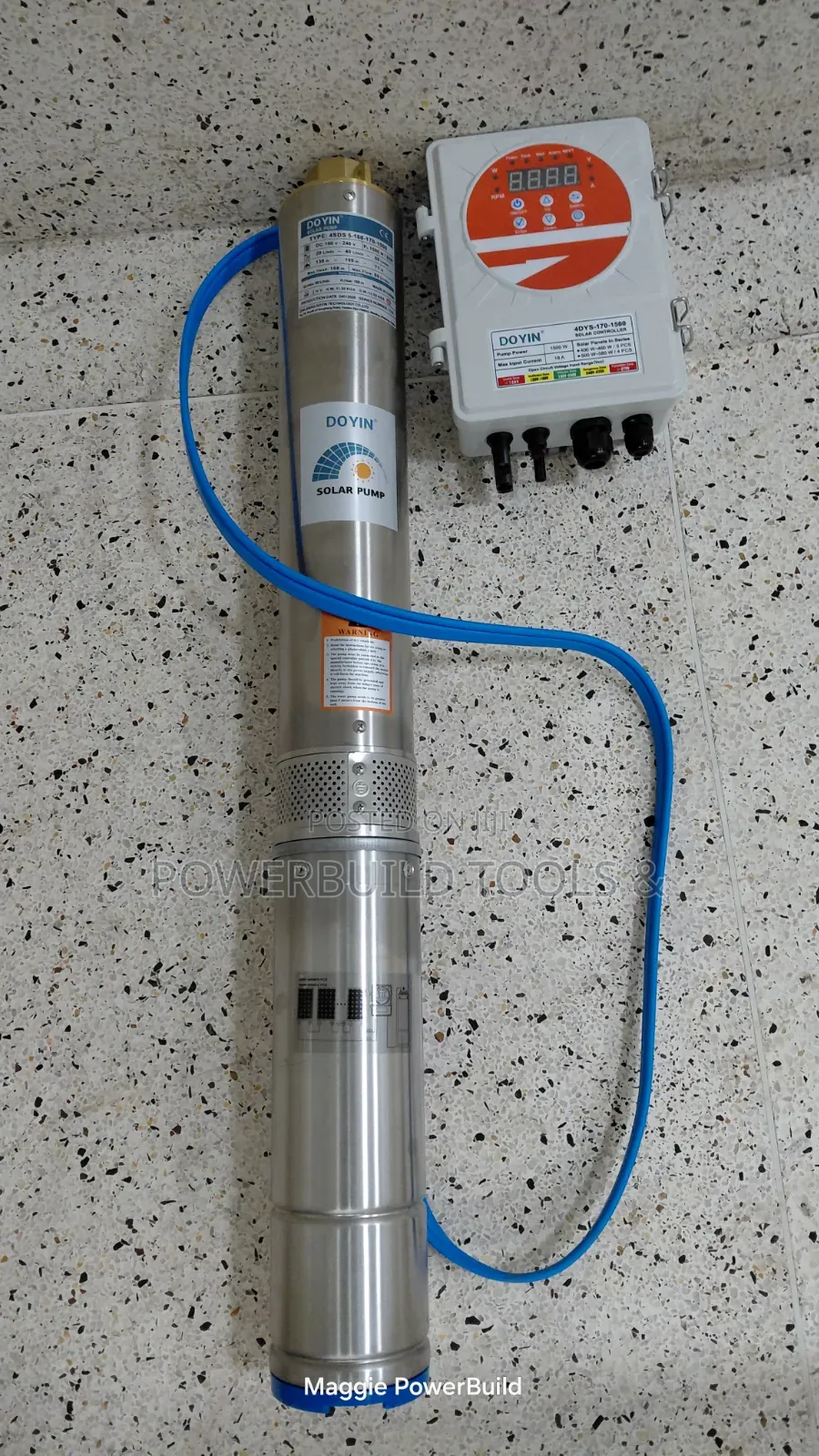 Doyin DC 2hp/1500w 168M Head Solar Submersible Pump