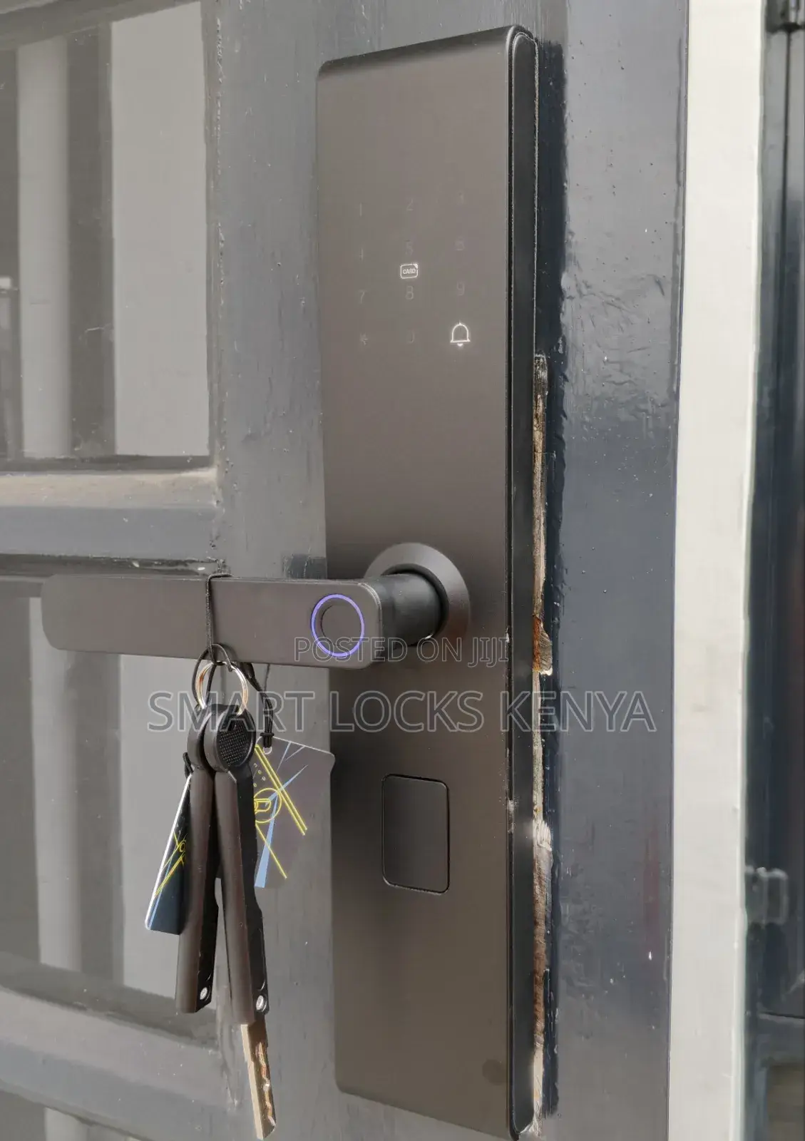 Smart Door lockBiometric Intelligent Door Lock TUYA WIFI Remote)