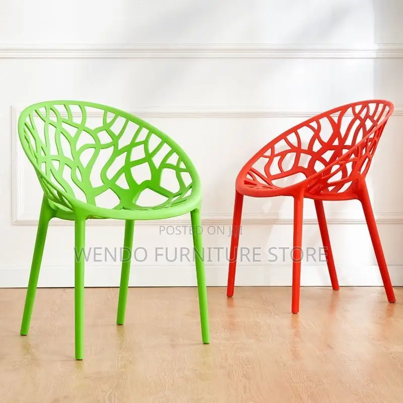 Dining Chairs; Garden Plastic Stackable Outdoor Chair