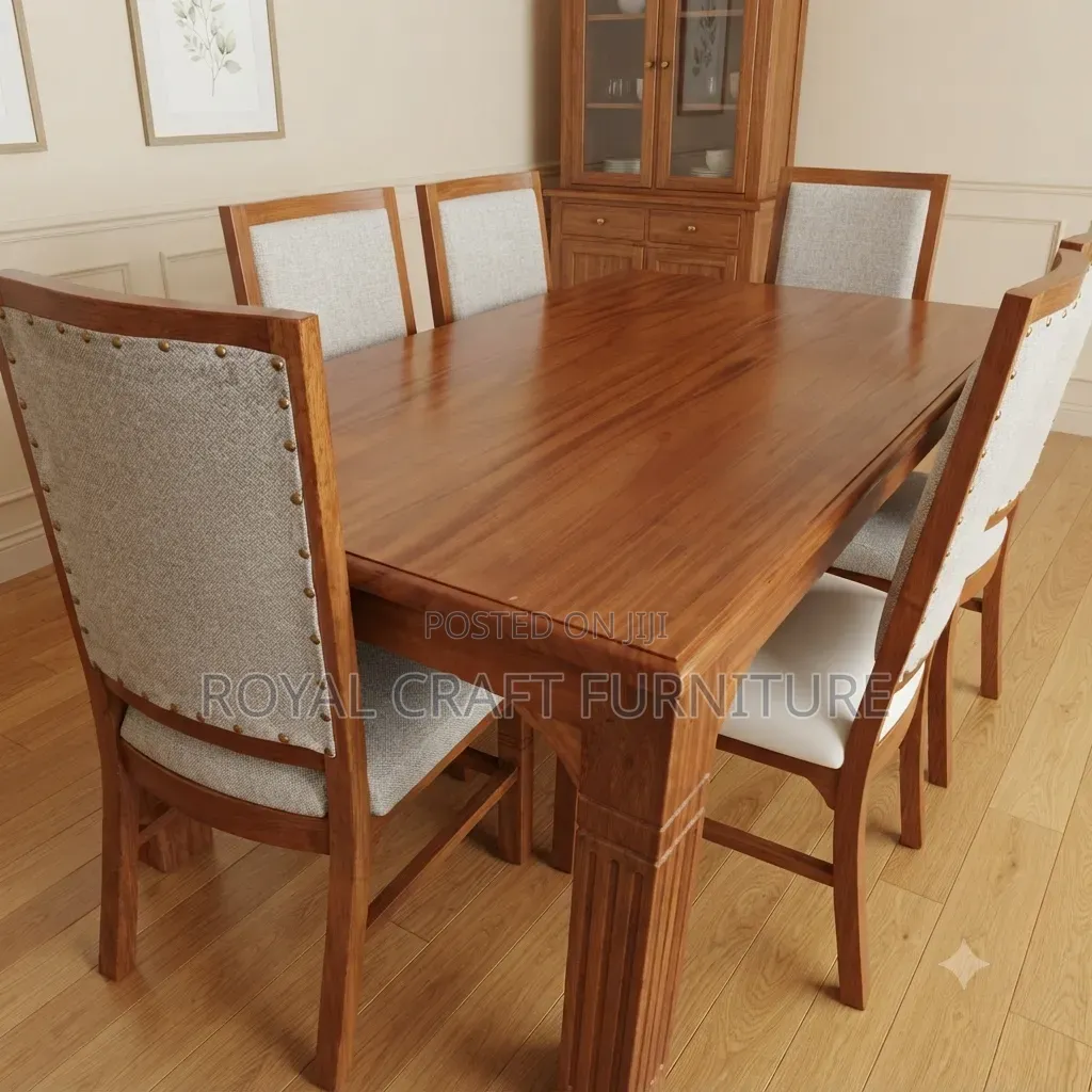 6 Seater Mahogany Dinning Set