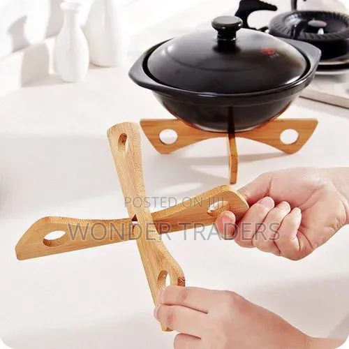 *Wooden Cross Pot Coaster