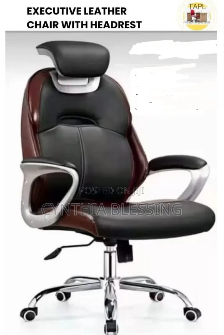 Executive Leather Chair With Headrest
