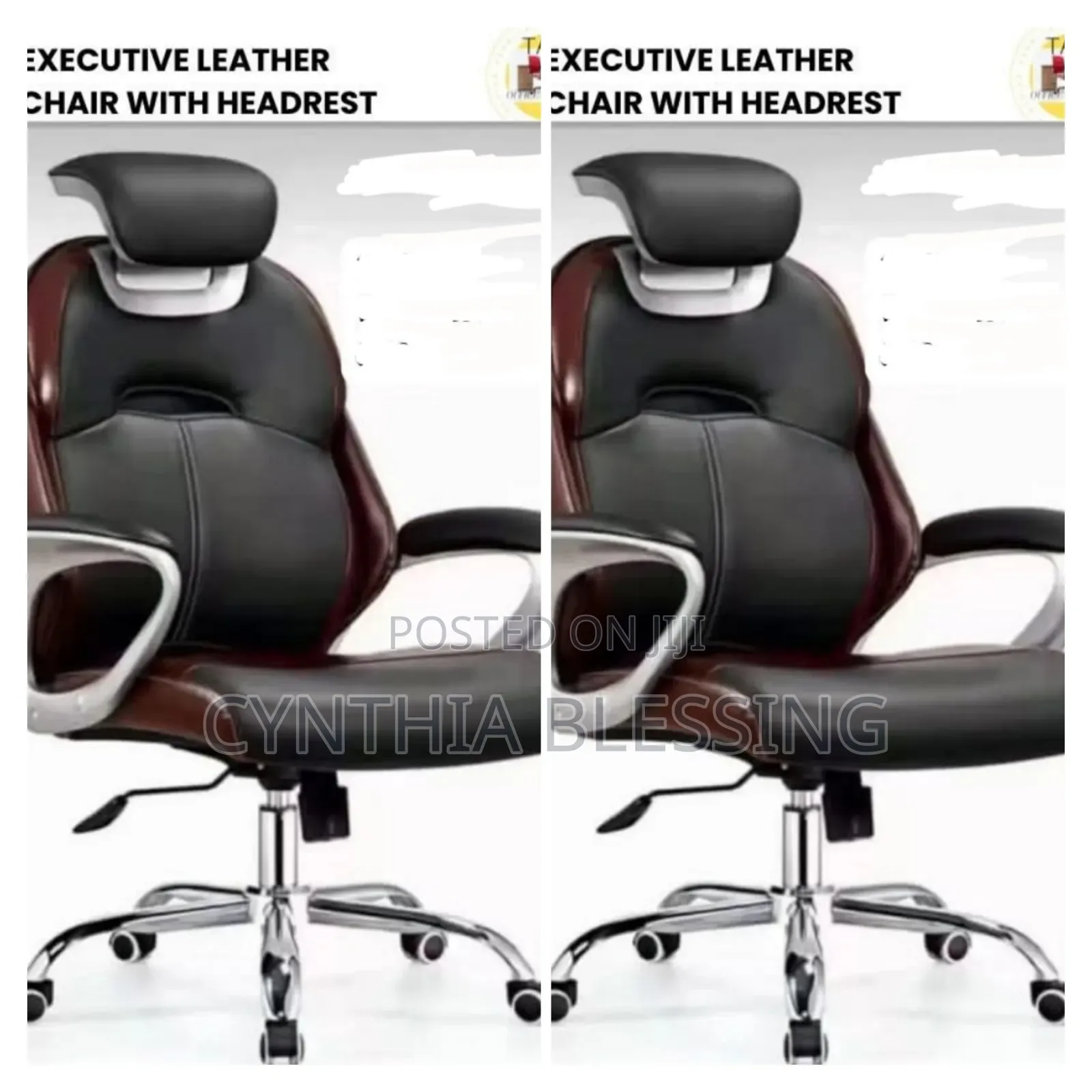 Executive Leather Chair With Headrest