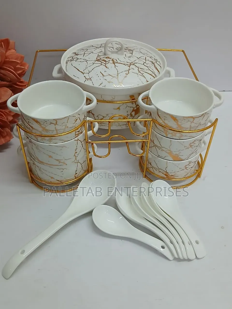 15pc Ceramic Soup Set