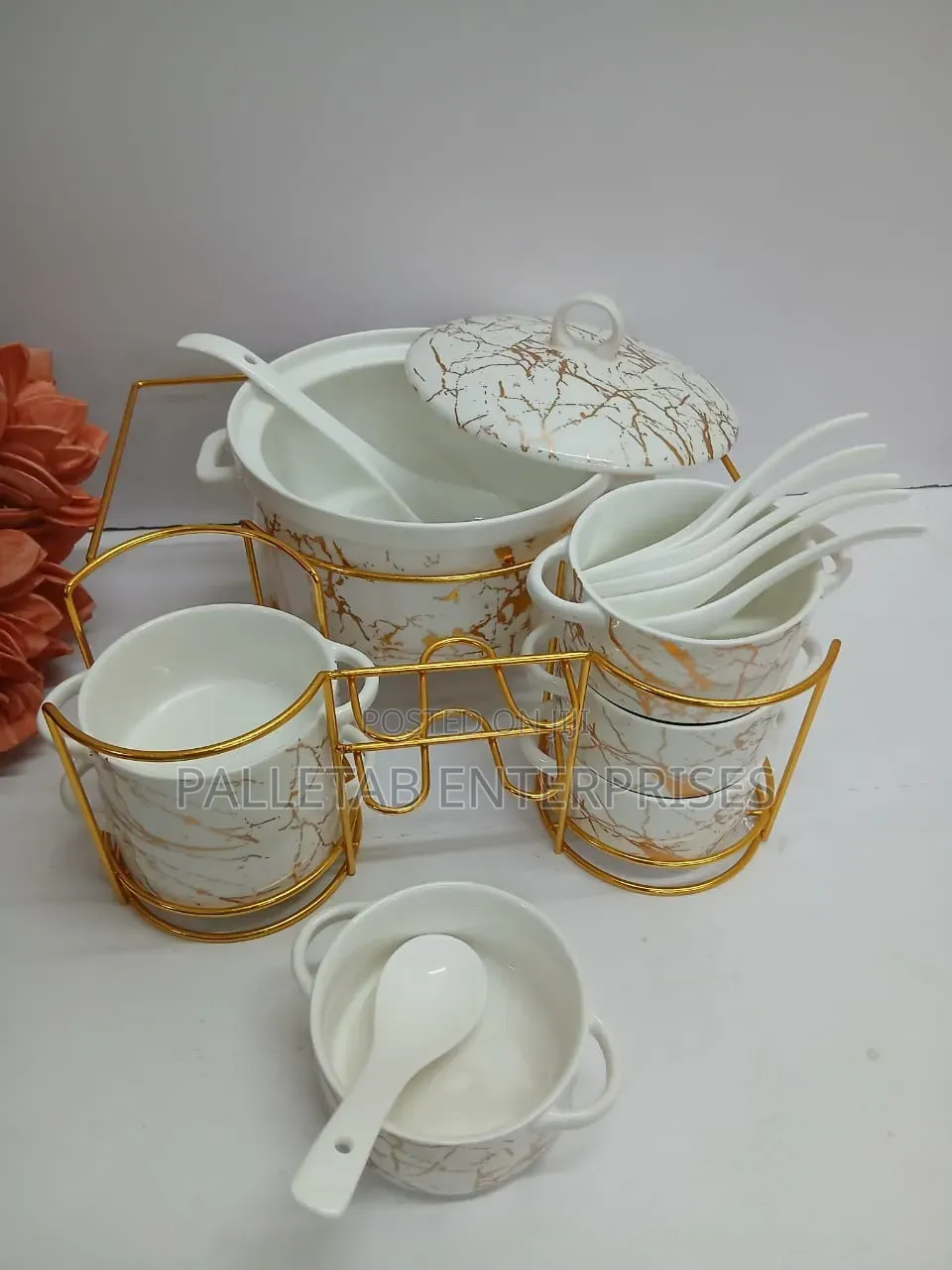 15pc Ceramic Soup Set
