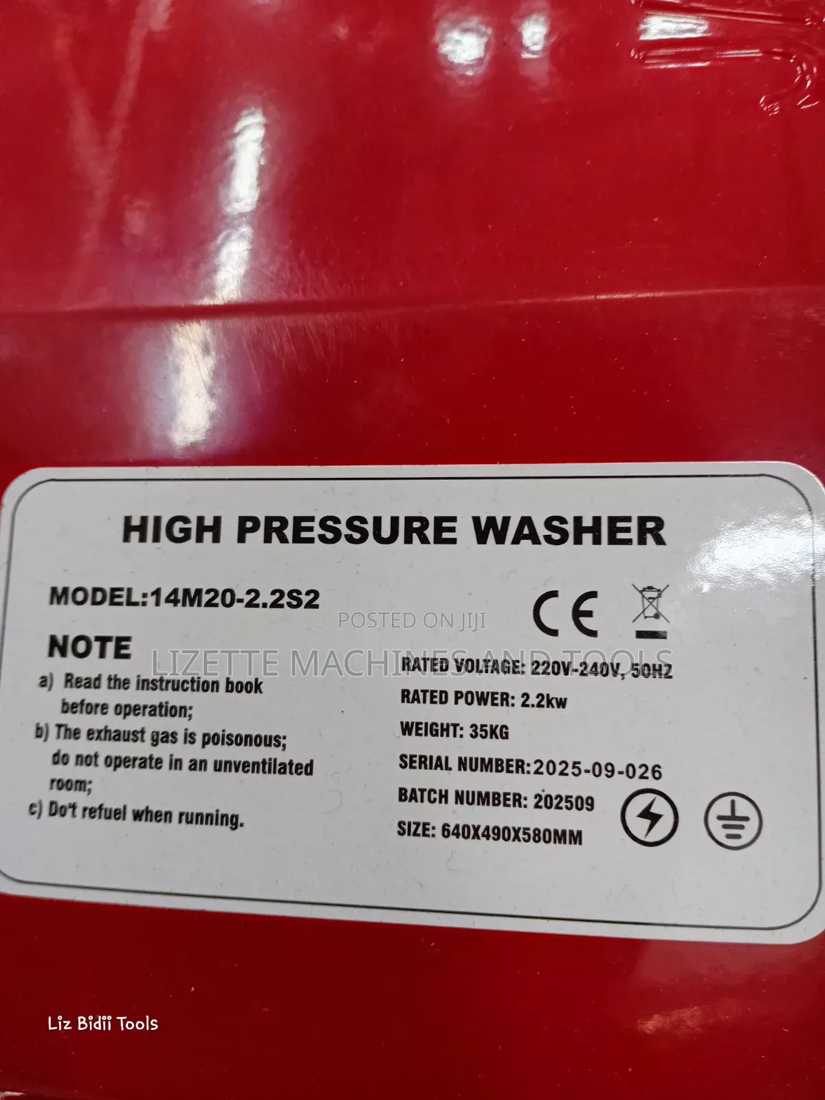 Pioneer 2700psi High Pressure Washer/ Car Wash Machine