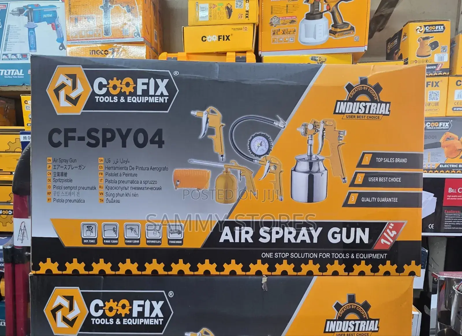 COOFIX Air Spray Gun Kit 1/4" – Paint Sprayer, Blow Gun Inflator Set