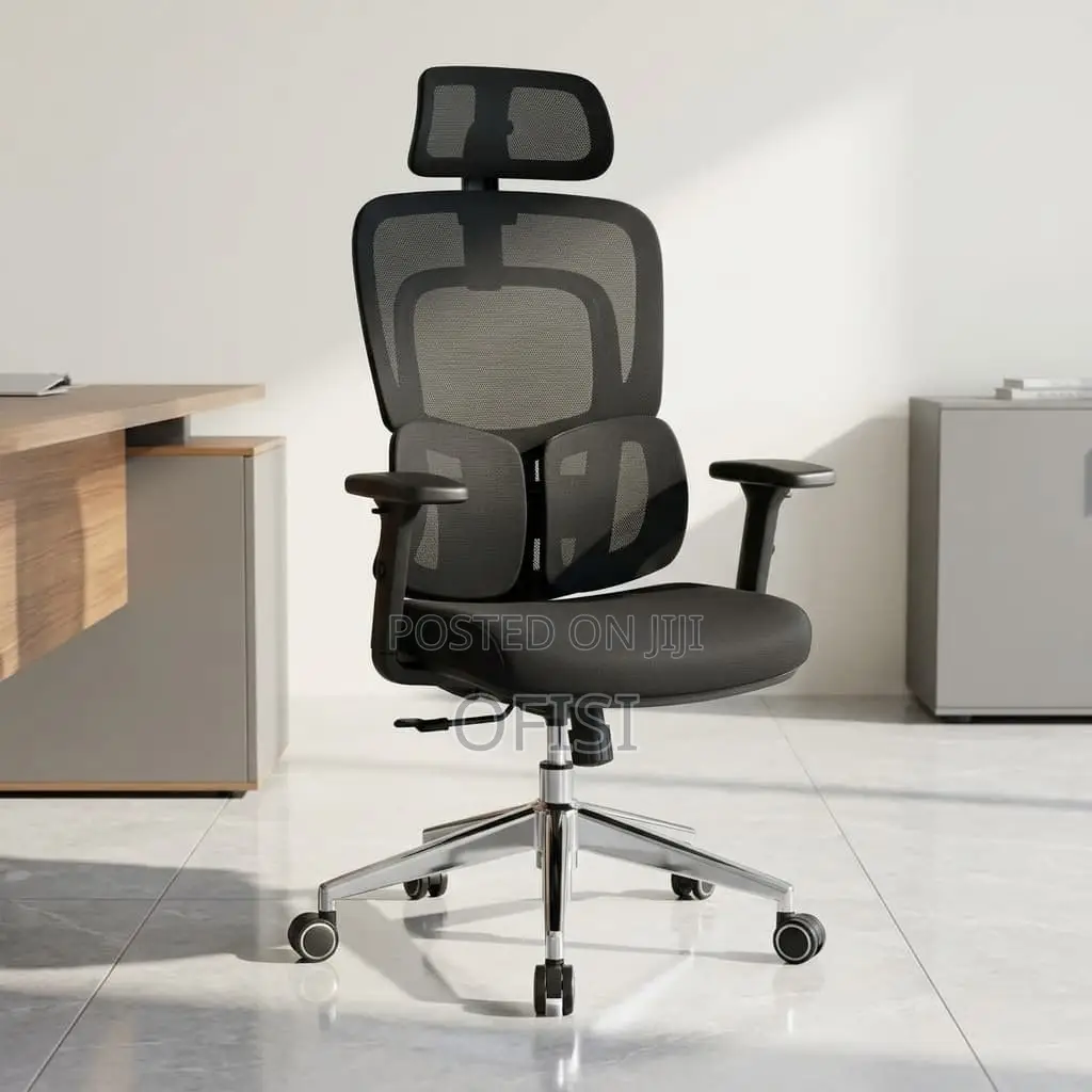 Office Chair; Executive Orthopedic Mesh Office Chair