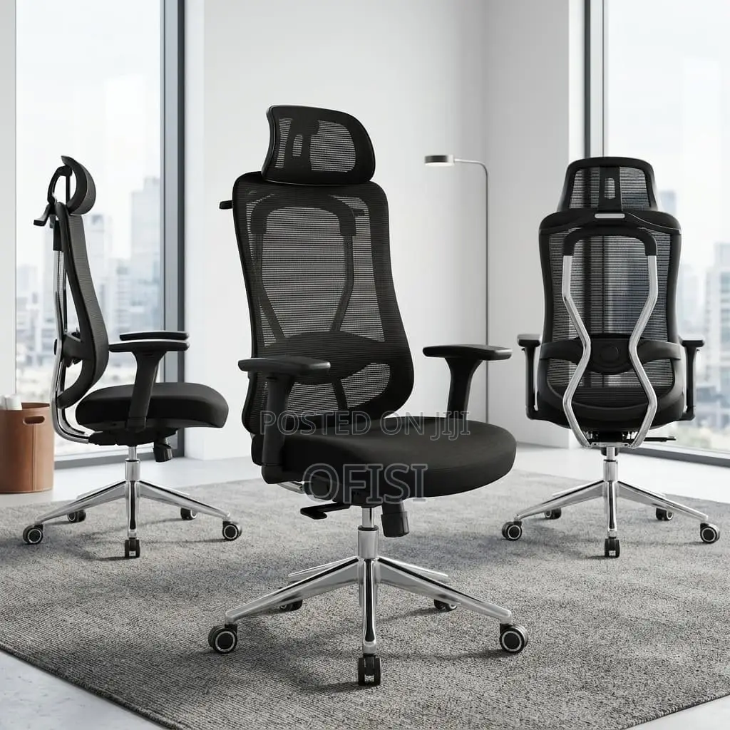Office Chair; Mesh Swivel Orthopedic Office Chair