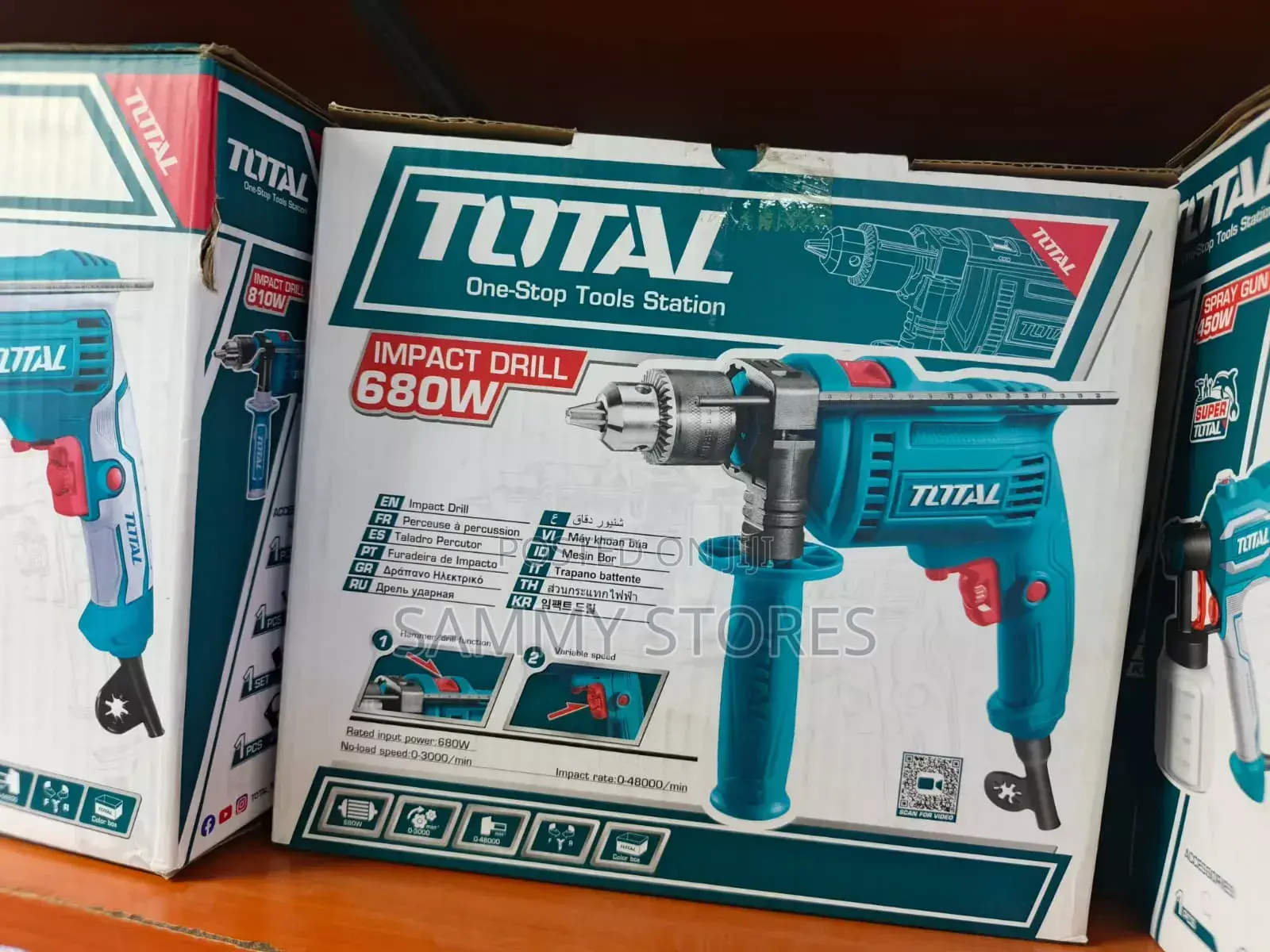 TOTAL 680W Heavy-Duty Impact Drill | 13mm Professional Power Tool