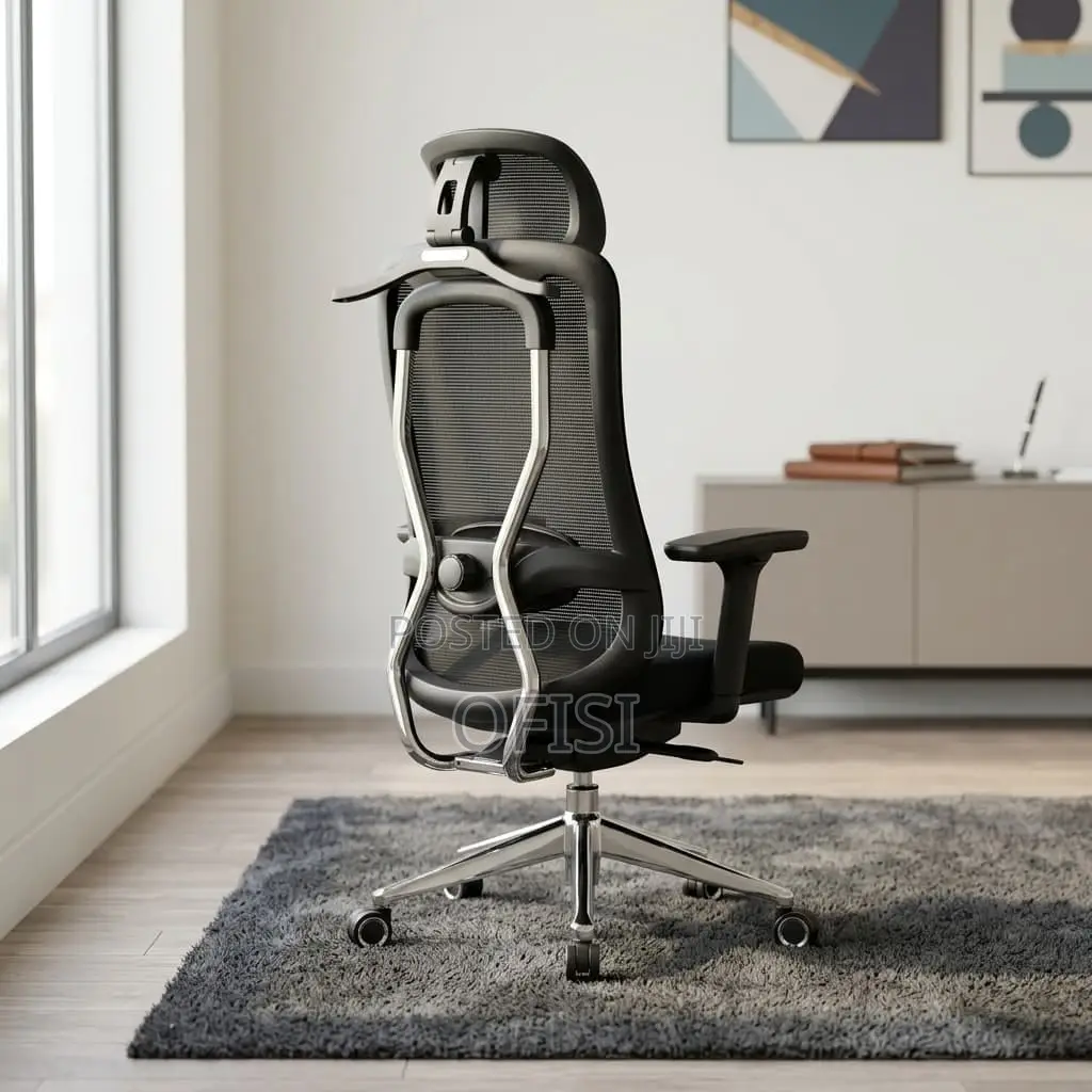 Office Chair; Mesh Swivel Orthopedic Office Chair