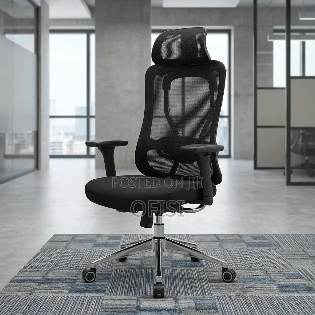 Office Chair; Mesh Swivel Orthopedic Office Chair