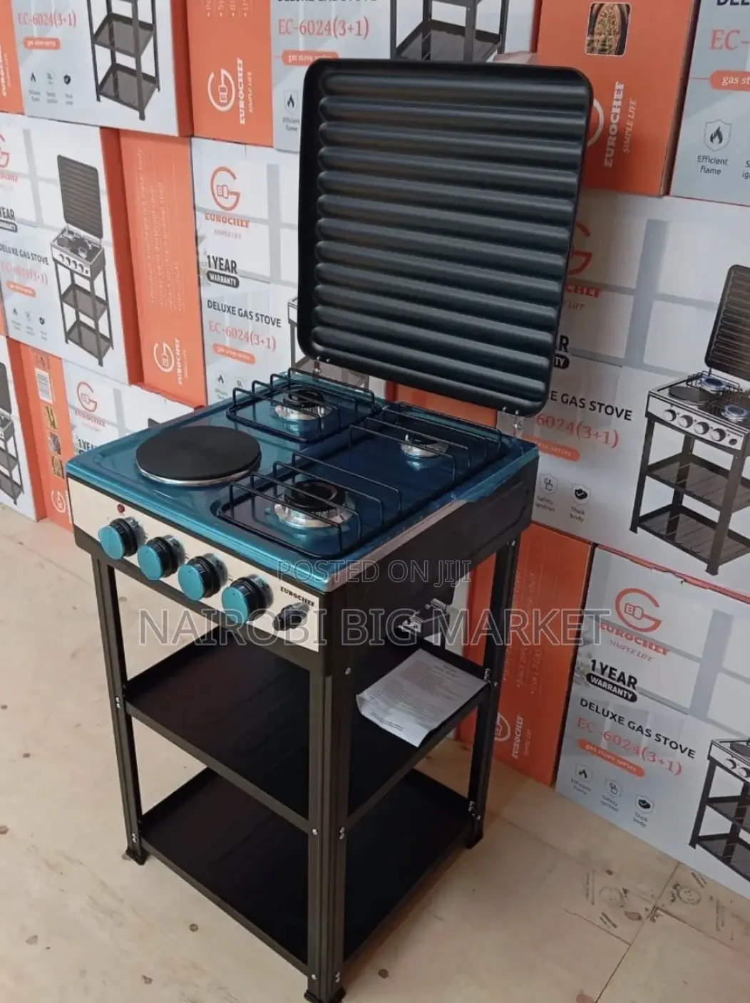 Eurochef 3+1 Cooker With Stand and Shelves