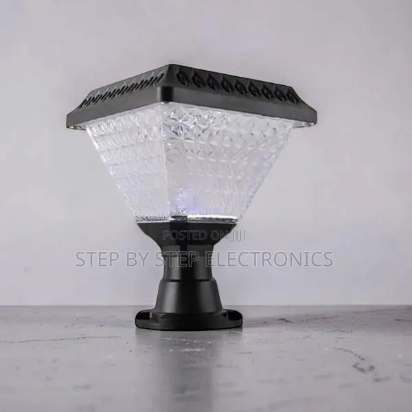 Sleek Outdoor Led Garden Light Main Gate Post Solar Light Lamp
