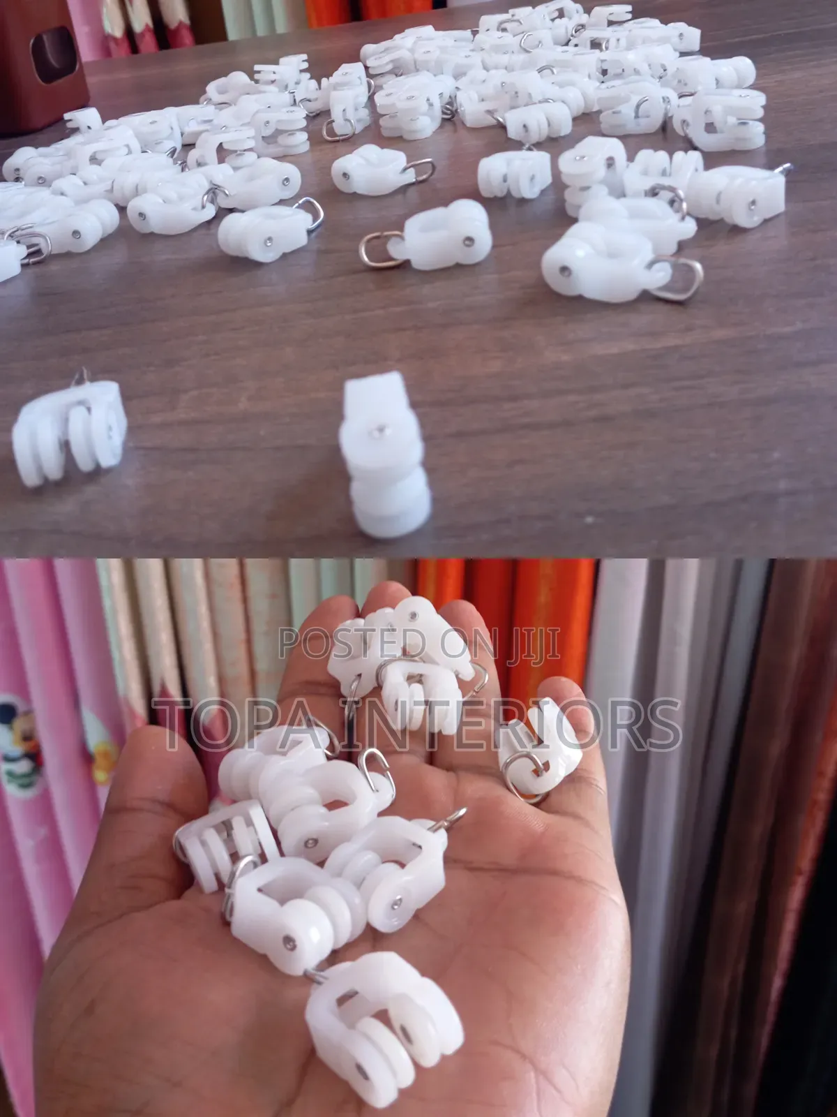 Wheeled Drapery Plastic Curtain Runners for Aluminium Curtain Rails