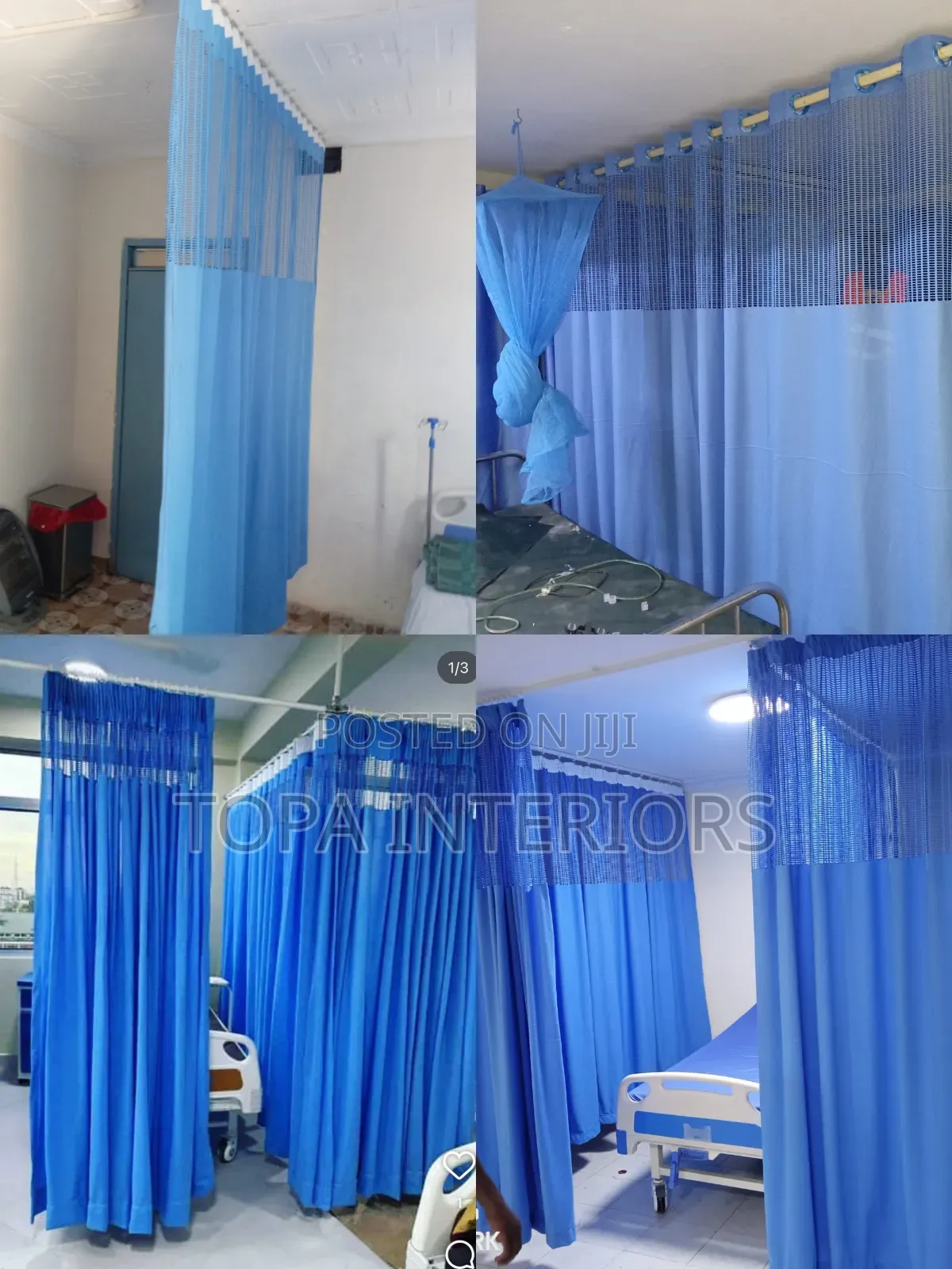 Generic Hospital Curtains Installation for Patient Privacy in Wards
